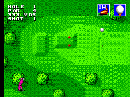Sega World Tournament Golf (Europe) In game screenshot